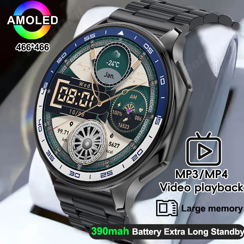 Smartwatch Professional Watches For Men - 1.43 AMOLED Smart Watch 3D Surround
