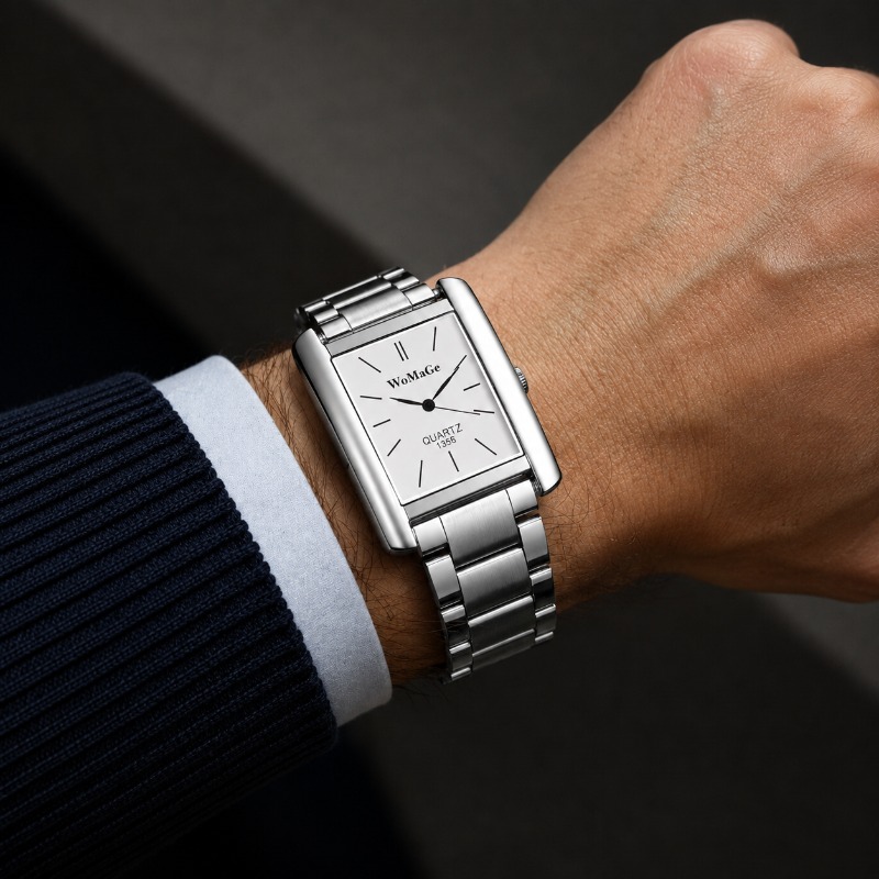 Smartwatch Square Watches For Men - Business Men Watch Fashion Square Dial