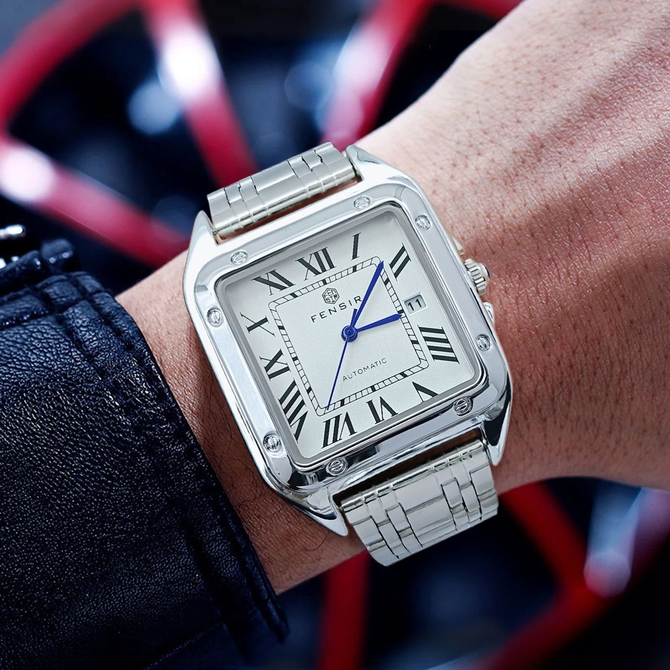 Smartwatch Watches Best Gift For Men - Square Business Men's Watch in European,