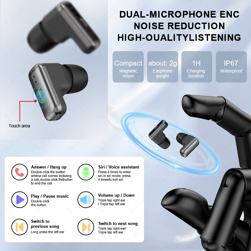 LIGE Men Smart Watch BT Call W - Smartwatch Noise Watches For Men 评论和价格
