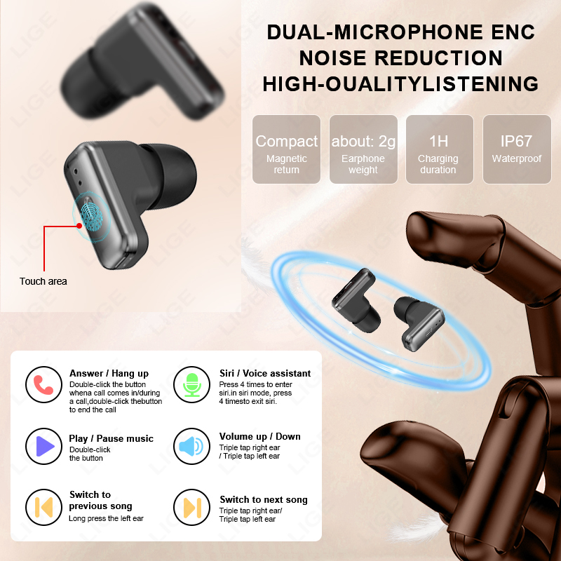 NEW Smart Watch Earphone Men T - Smartwatch Noise Watches For Men 评论和价格