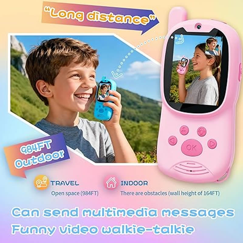 Walkie Talkies Cute 2Pack Rech - Smartwatch Watches Gift For Boys 评论和价格