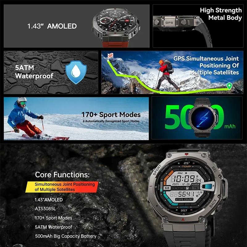 2026 New Military DM58 GPS Sma - Smartwatch Professional Watches For Men 评论和价格