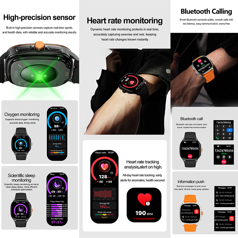 YAOCX HK73 AMOLED Smartwatch M - Smartwatch Professional Watches For Men 评论和价格