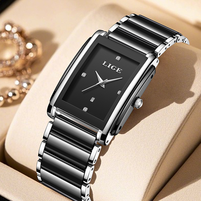 LIGE New Luxury Women Watches  - Luxury Ceramic Watch 评论和价格