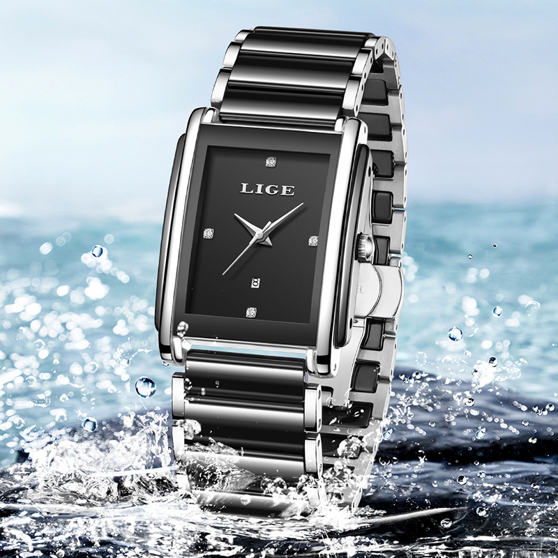 LIGE New Luxury Women Watches  - Luxury Ceramic Watch 评论和价格