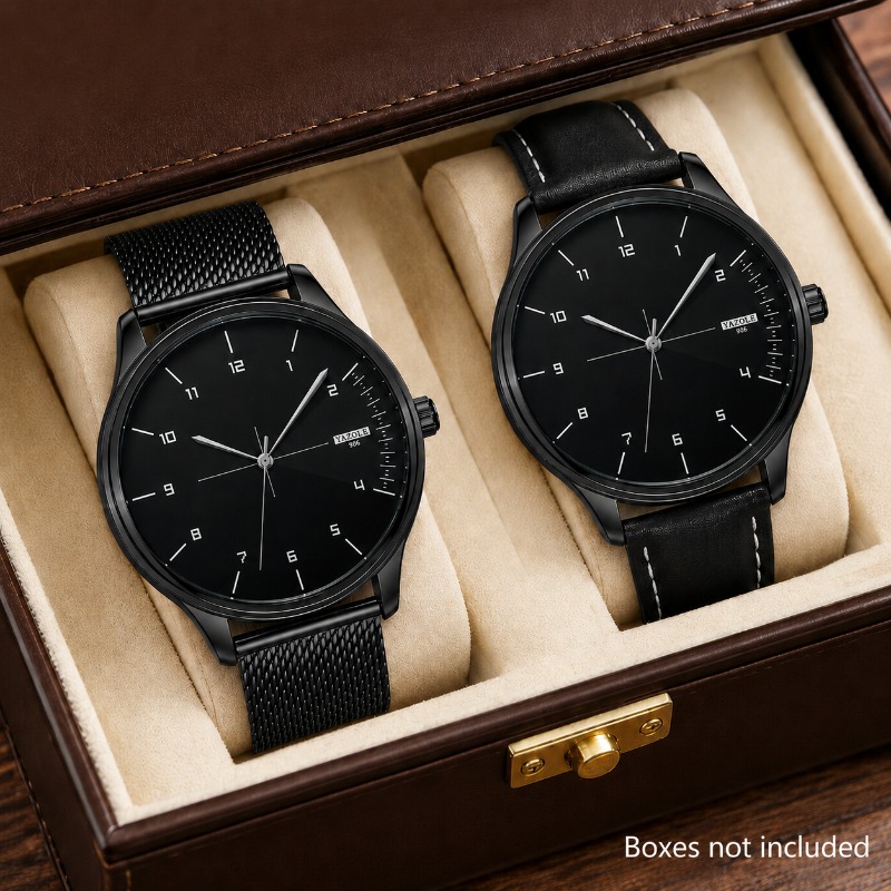 2Pcs YAZOLE Men Business Watch - Smartwatch Watches Best Gift For Men 评论和价格