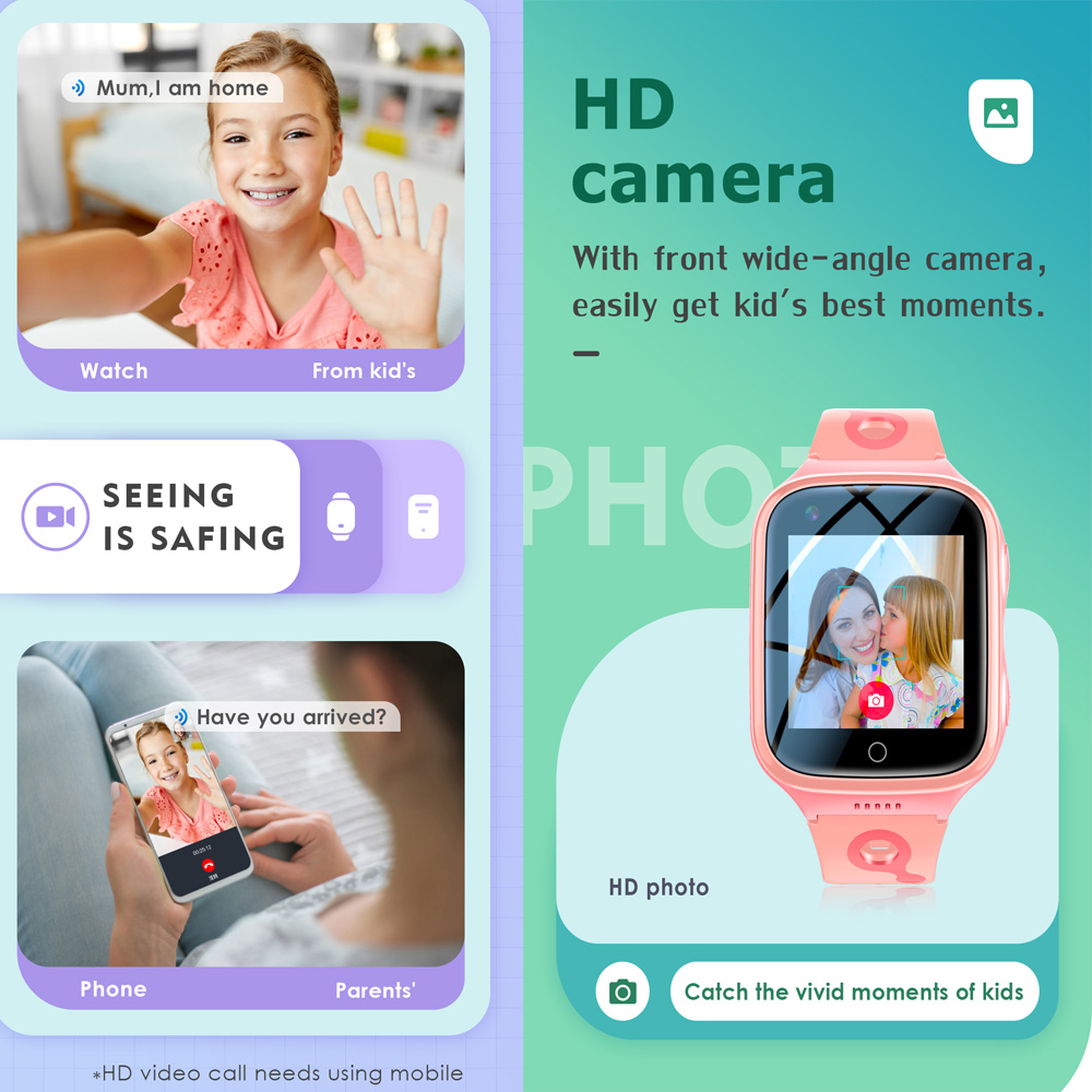 4G Smart Watch Kids GPS WiFi V - Smartwatch Watches Gift For Boys 评论和价格