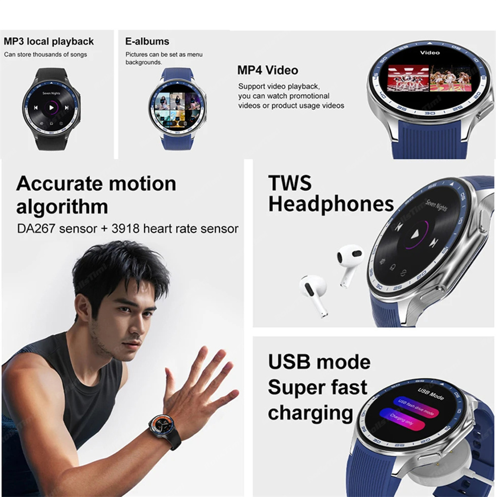 1.43 AMOLED Smart Watch 3D Sur - Smartwatch Professional Watches For Men 评论和价格