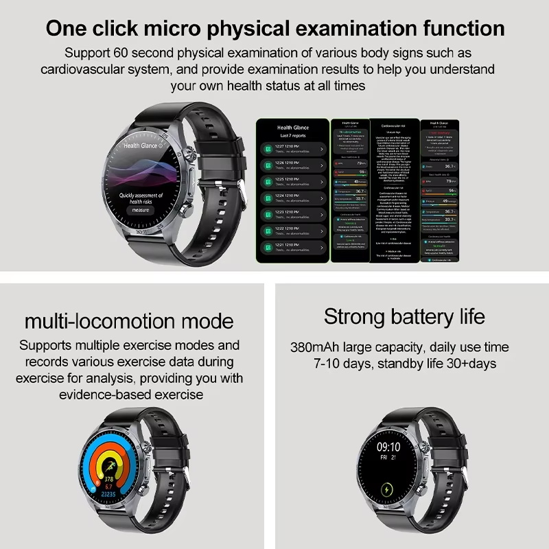 2026 New ECG+PPG Monitor Pulse - Smartwatch Professional Watches For Men 评论和价格
