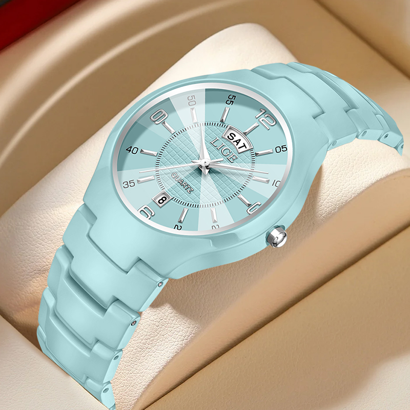LIGE Luxury Elegant Quartz Wom - Luxury Ceramic Watch 评论和价格