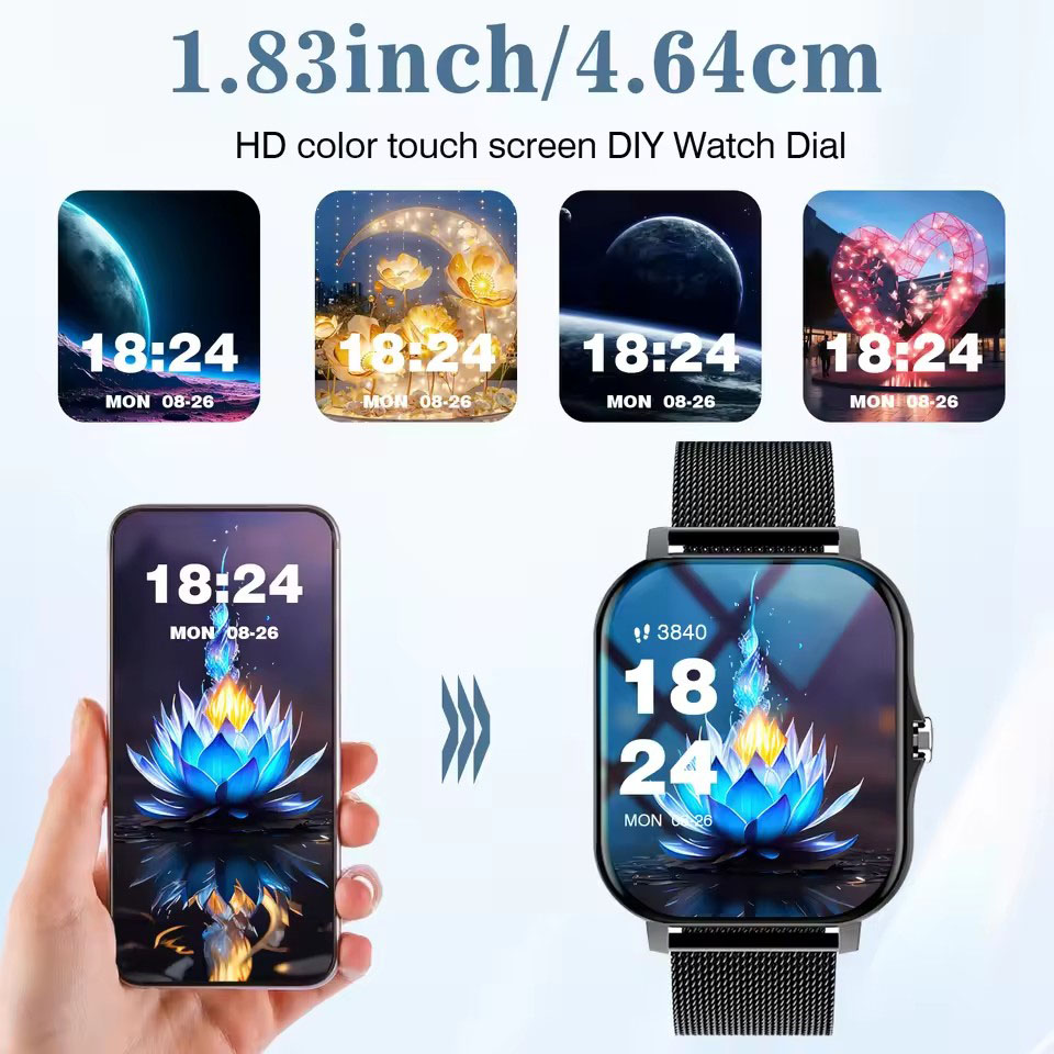 2026 New Bluetooth Call Smart  - Smartwatch Square Watches For Men 评论和价格