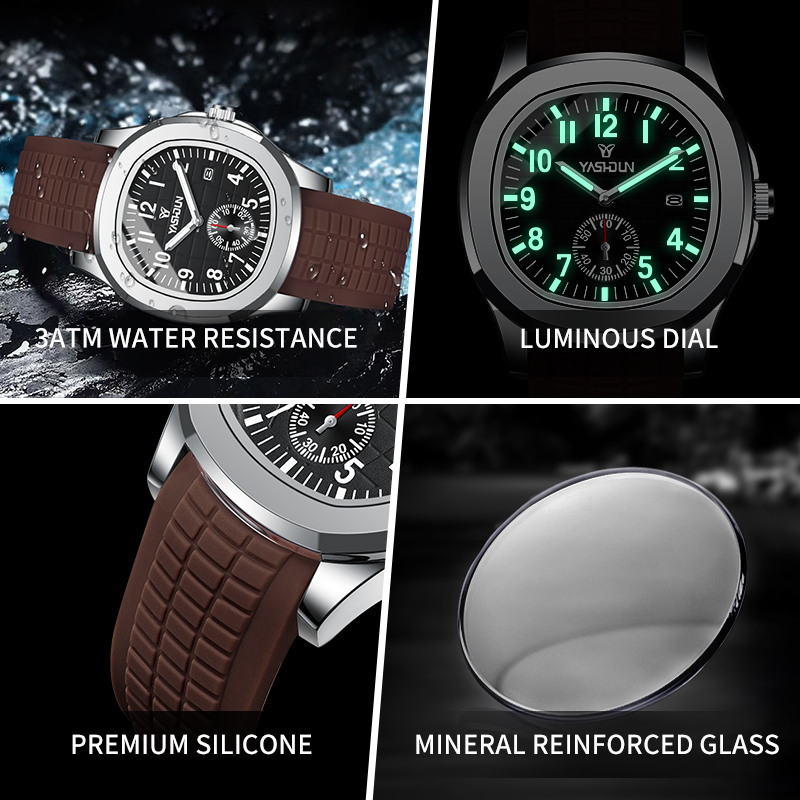 Brand Sport Men‘s Watches Busi - Smartwatch Square Watches For Men 评论和价格