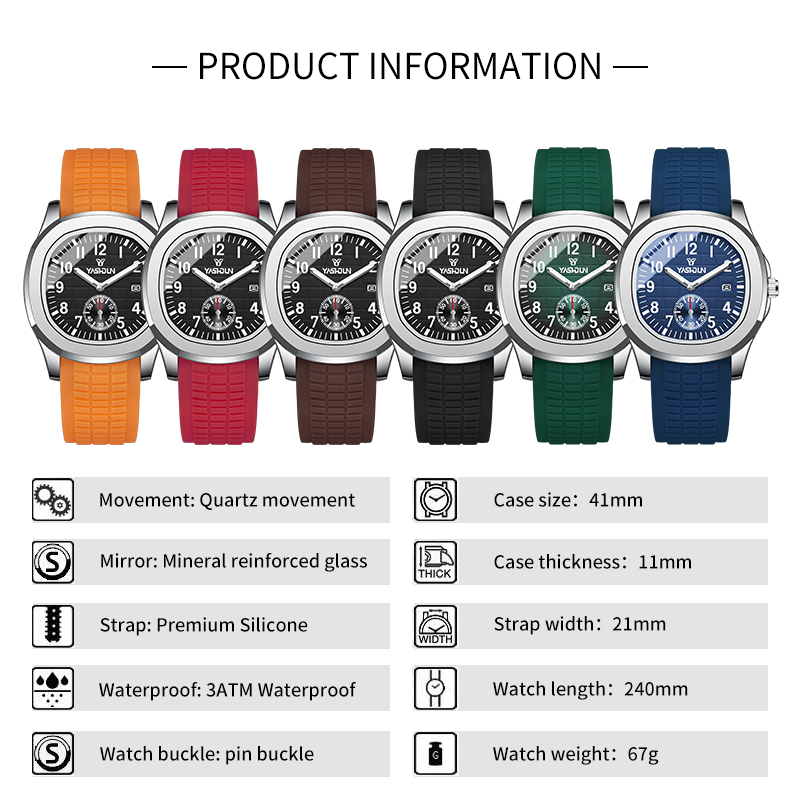 Brand Sport Men‘s Watches Busi - Smartwatch Square Watches For Men 评论和价格