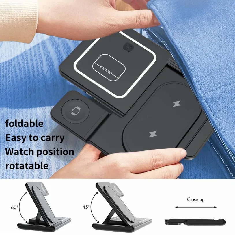 3 in 1 Foldable Wireless Charg - Watches Smartwatch Samsung 评论和价格
