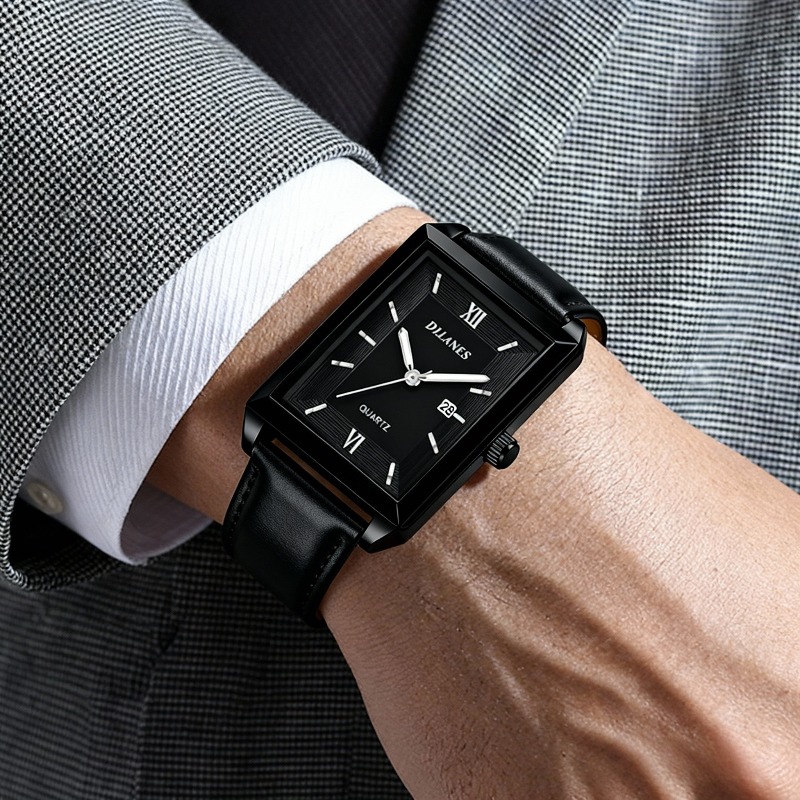 Casual Leather Men's Watches F - Smartwatch Square Watches For Men 评论和价格