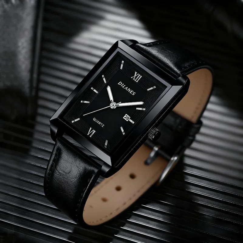 Casual Leather Men's Watches F - Smartwatch Square Watches For Men 评论和价格