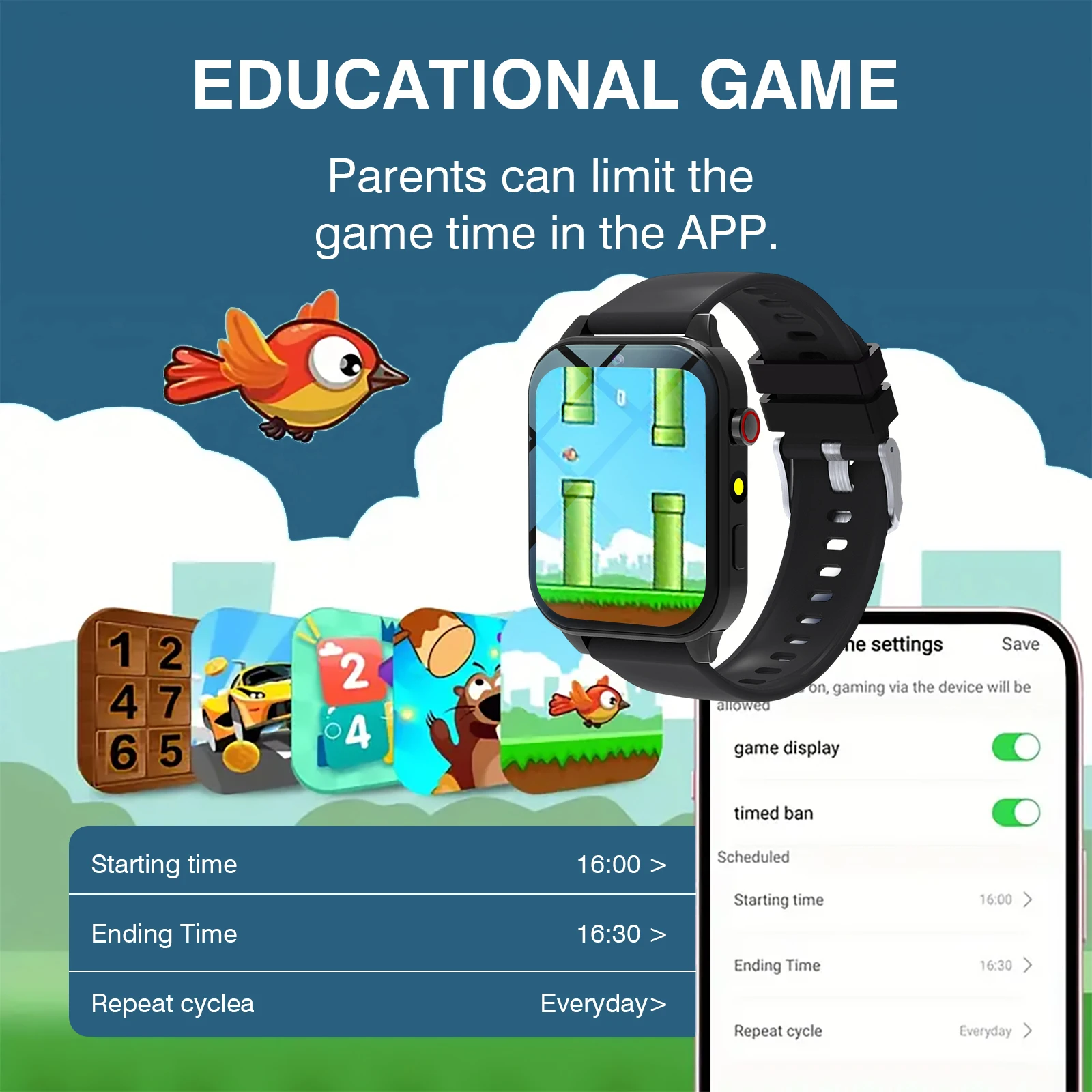 Kids′s Smart Watch 18 Games Ca - Smartwatch Watches Gift For Boys 评论和价格