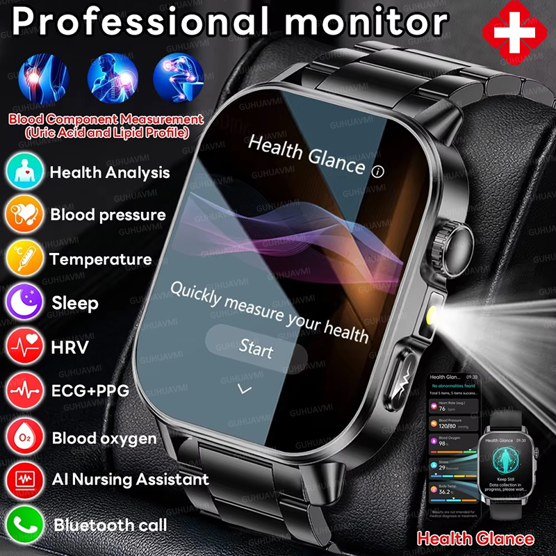 Nursing Grade New ECG+PPG Thre - Smartwatch Professional Watches For Men 评论和价格