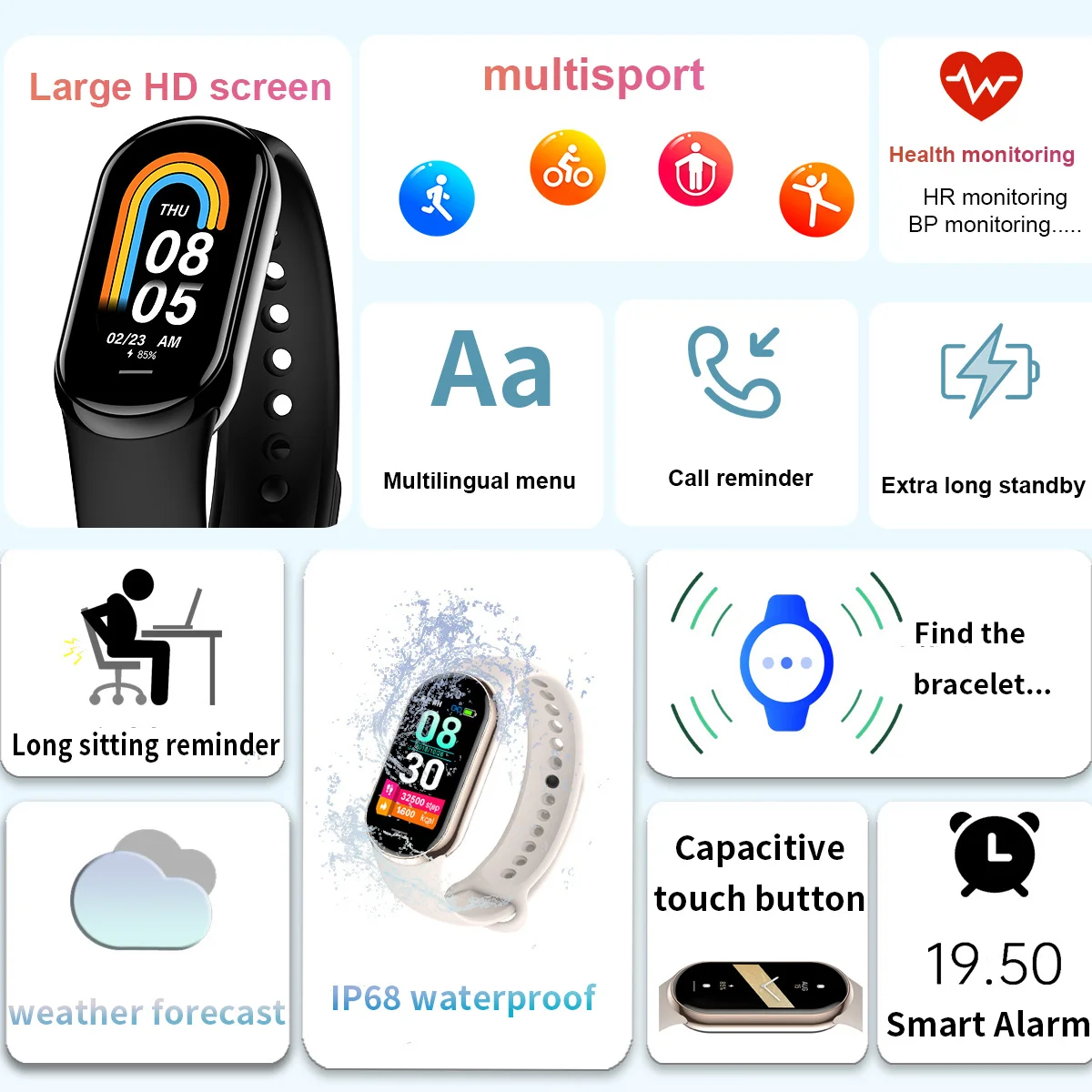 New Original Small M8 Band Sma - Smartwatch Professional Watches For Men 评论和价格