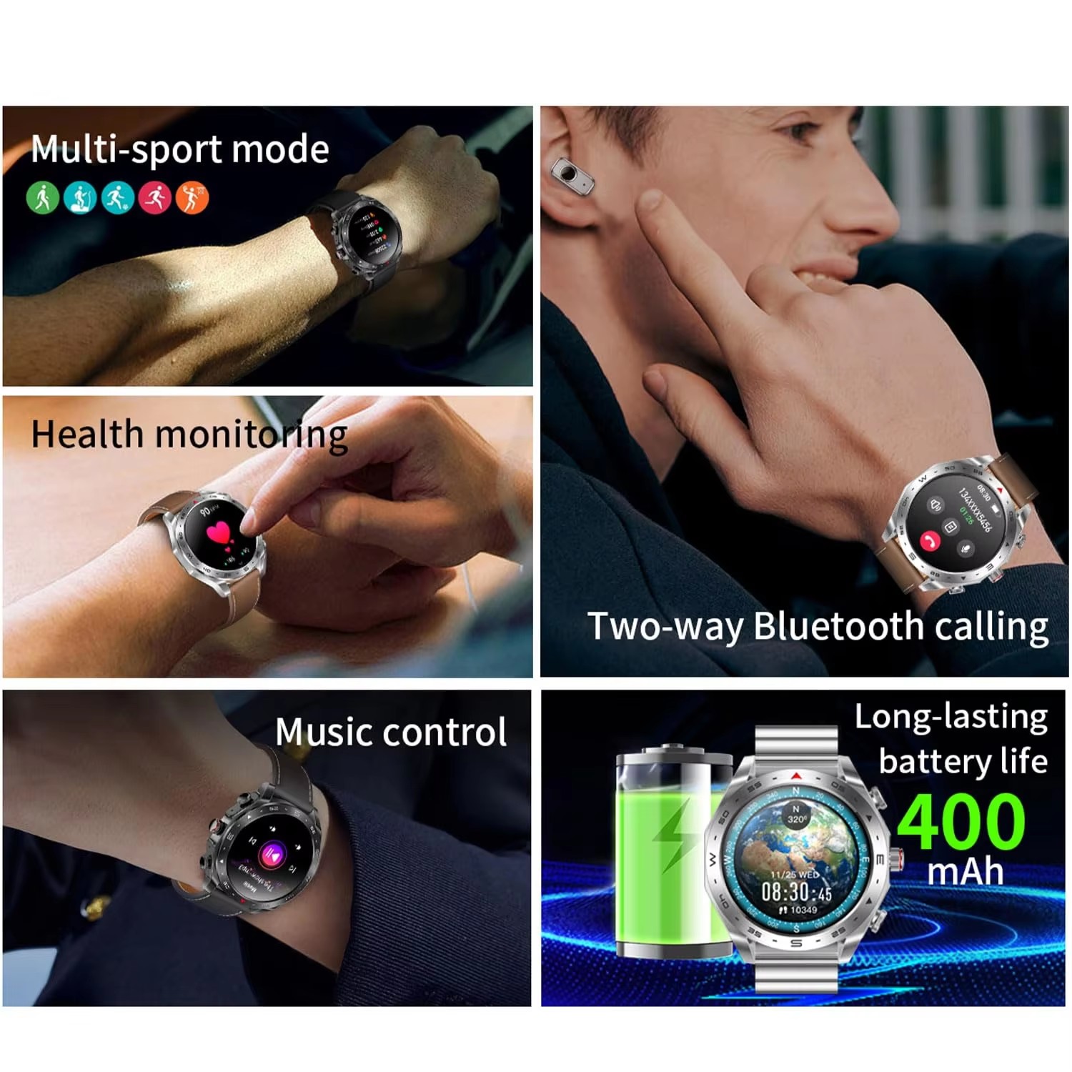 Business Smart Watch 2 in 1 TW - Smartwatch Noise Watches For Men 评论和价格