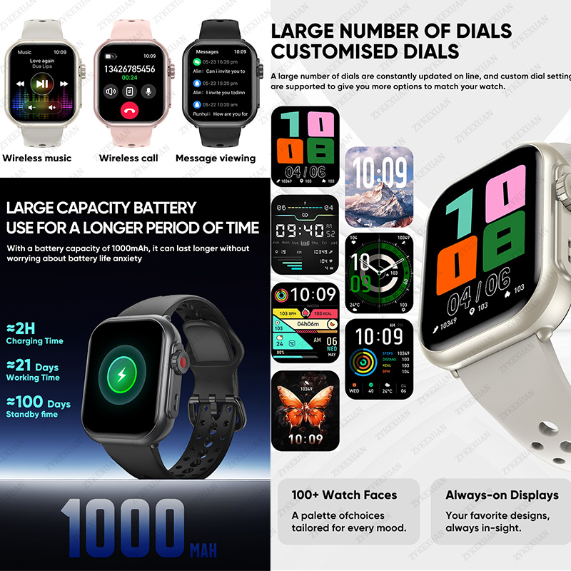 Watch Ultra K62 Men Women 1000 - Smartwatch Professional Watches For Men 评论和价格