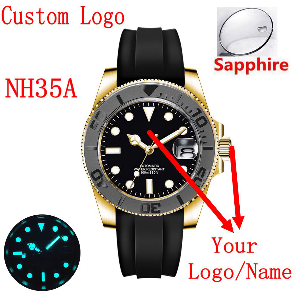 Custom logo 40mLuxury NH35/ Mi - Luxury Ceramic Watch 评论和价格