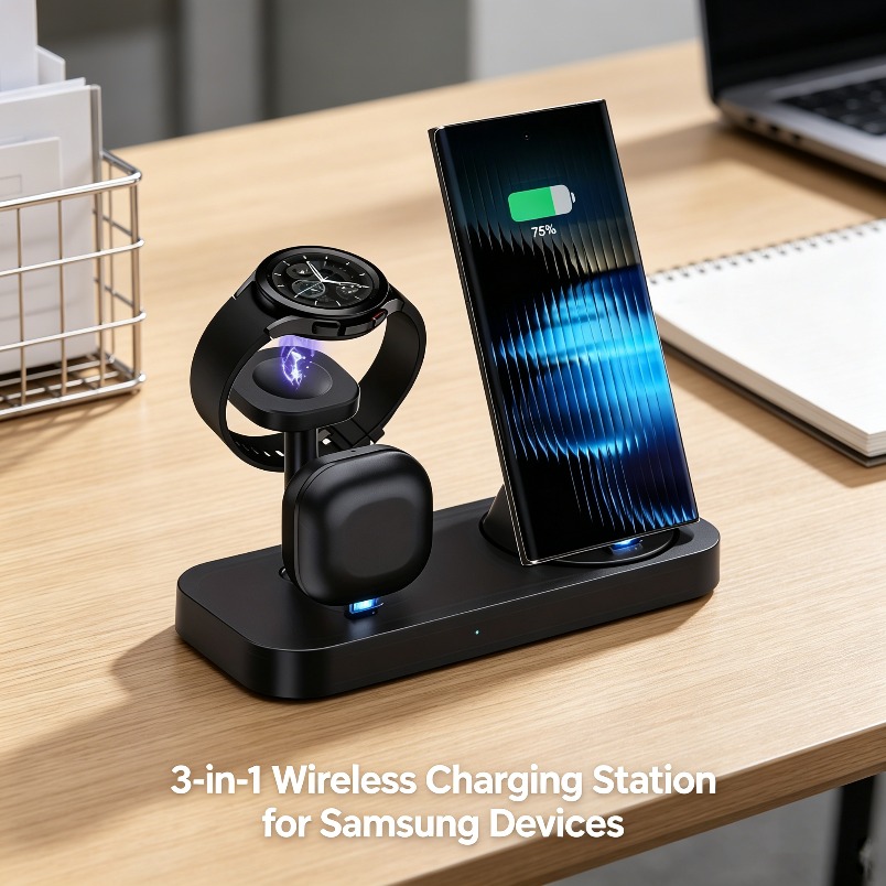 3 in 1 Wireless Charger Dual C - Watches Smartwatch Samsung 评论和价格