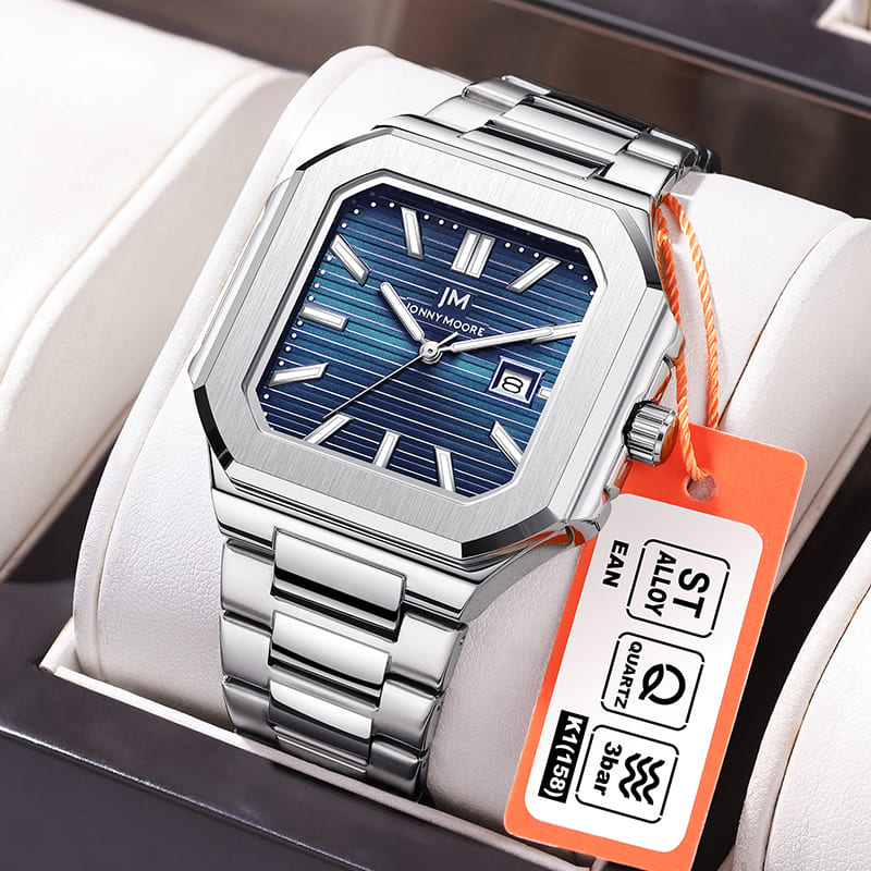 JONNY MOORE K1050 Fashion Luxu - Smartwatch Square Watches For Men 评论和价格
