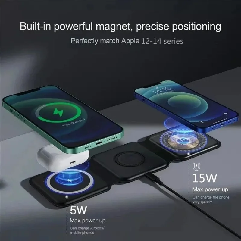 3 in 1 Portable Magnetic Wirel - Watches Smartwatch Samsung 评论和价格