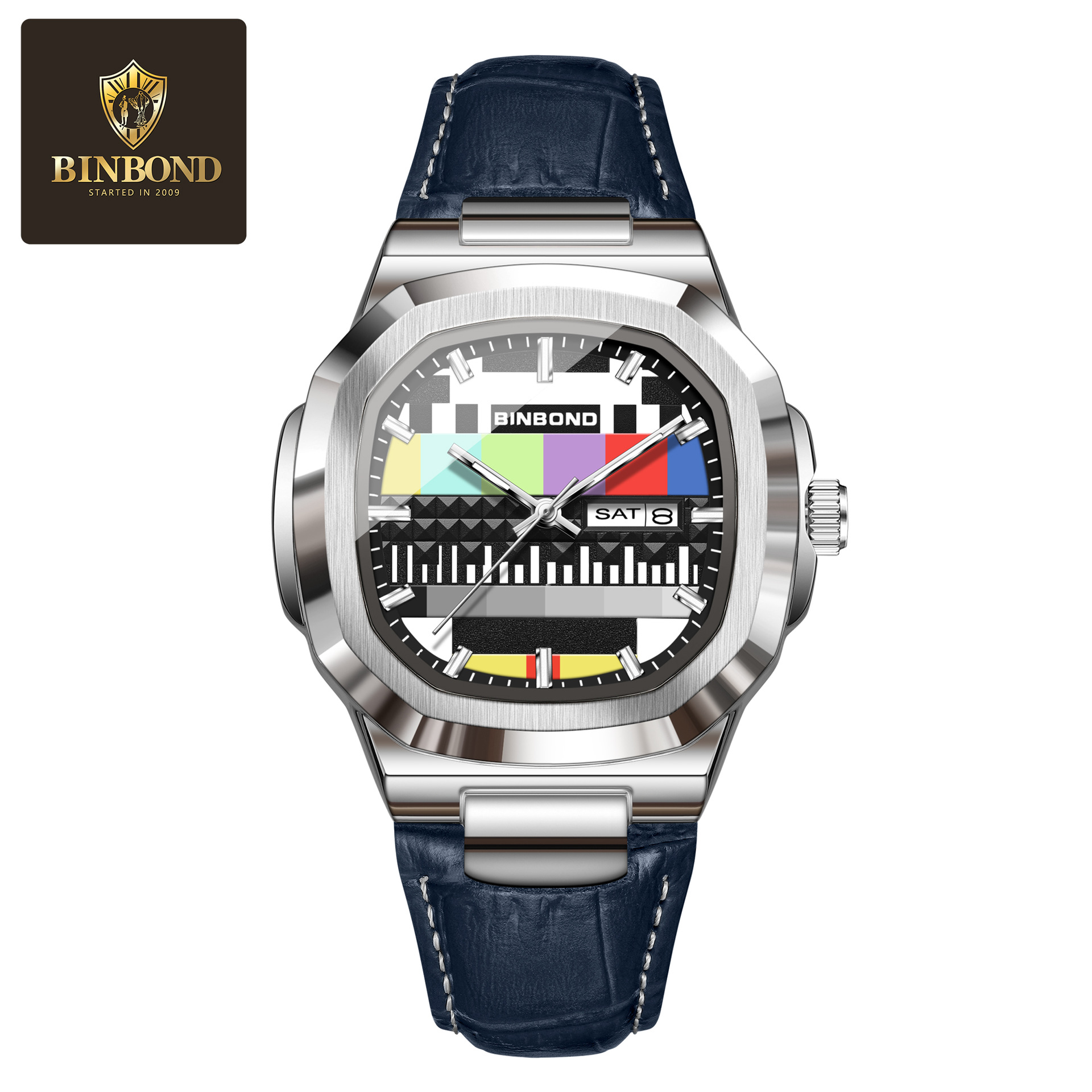 BINBOND  Genuine Square Watch  - Smartwatch Square Watches For Men 评论和价格
