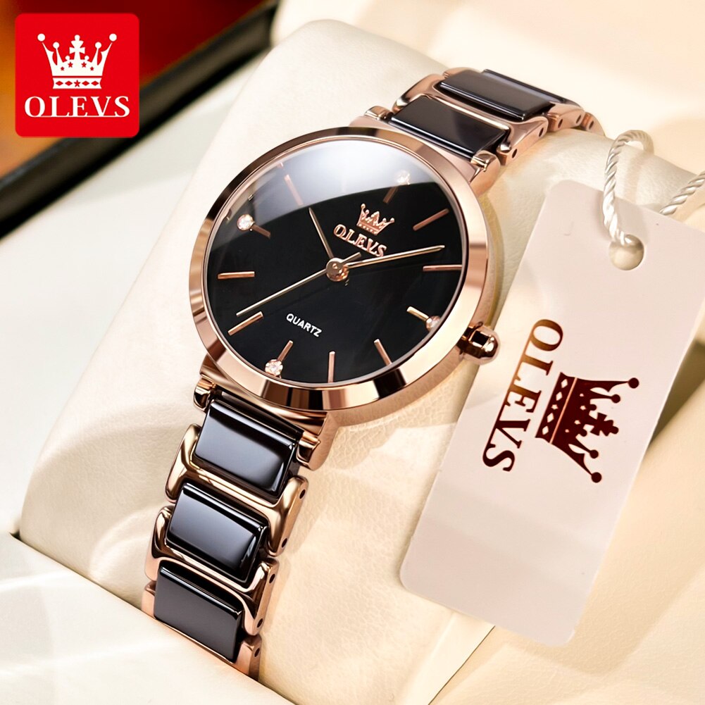 OLEVS Fashion Women Watches Re - Luxury Ceramic Watch 评论和价格
