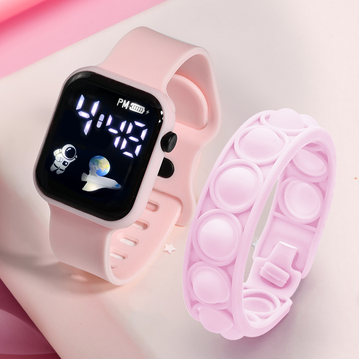 2PCS Children's Smart Watch Br - Smartwatch Watches Gift For Boys 评论和价格